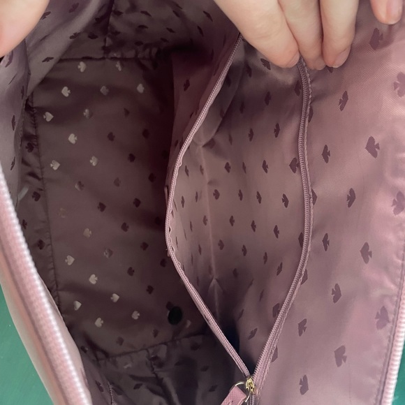 Kate Spade Greta Court Glitter Penny Tote (dusty peony) - Picture 3 of 6